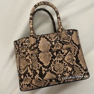 Mini Faux Snakeskin Purse